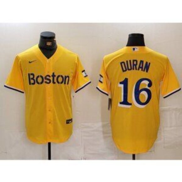 Mens Kids Youths Womens 16 Jarren Duran Golden Stitched Jersey